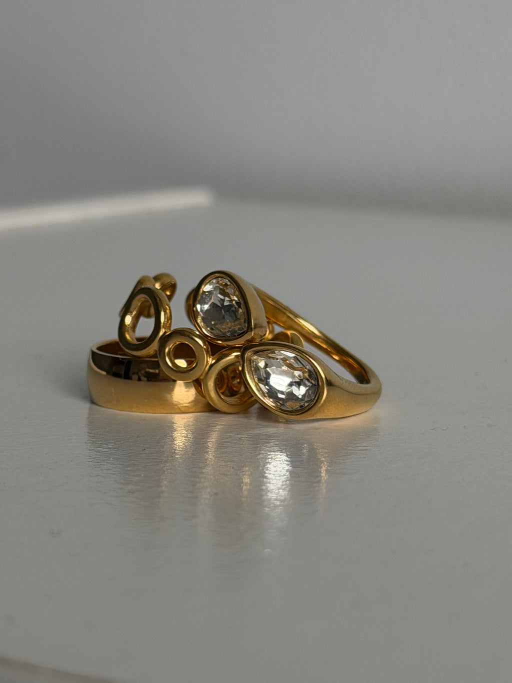 Twin Gem Statement Ring