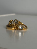 Twin Gem Statement Ring