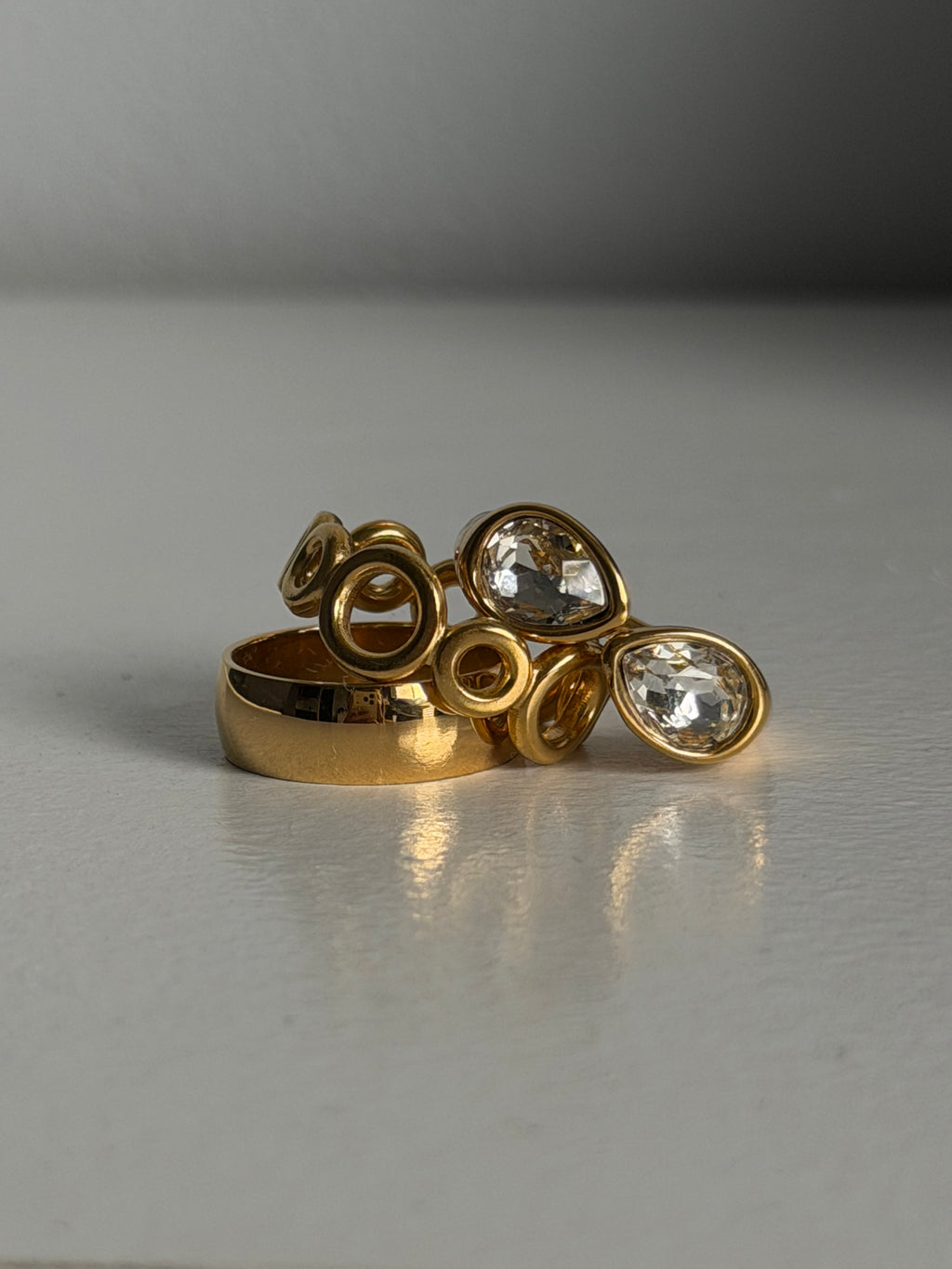 Twin Gem Statement Ring