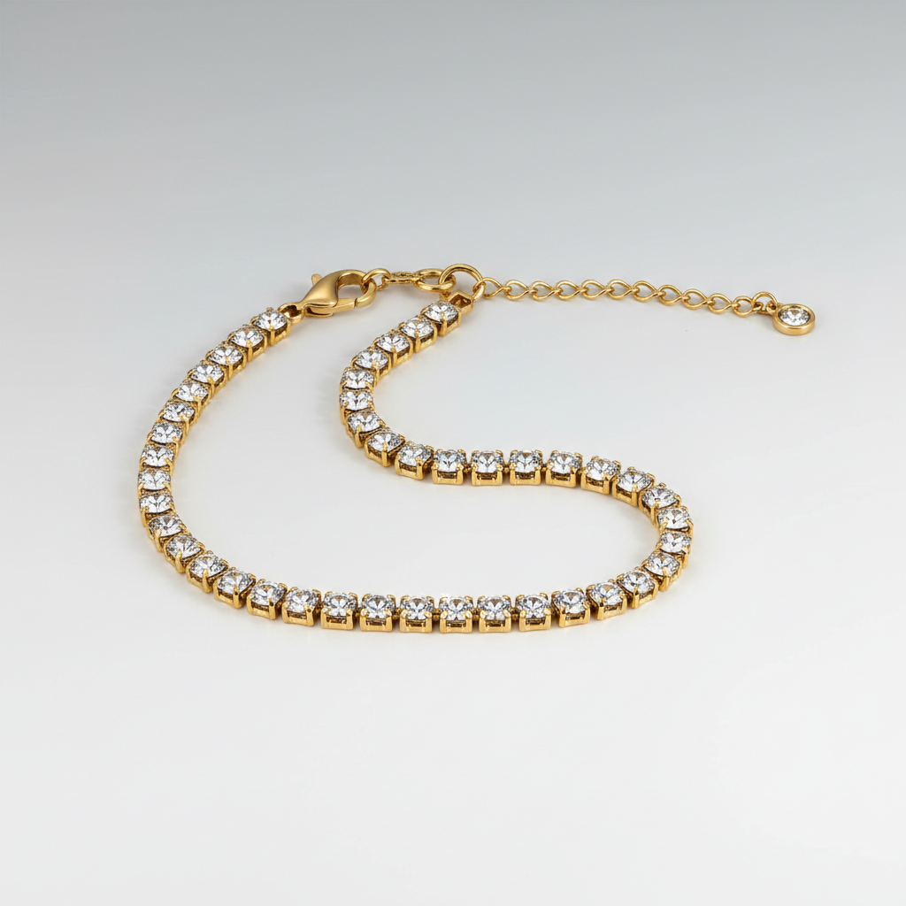 Classic Tennis Bracelet with Extension - Main View