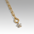 Crystal Bloom Necklace - Chain Detail