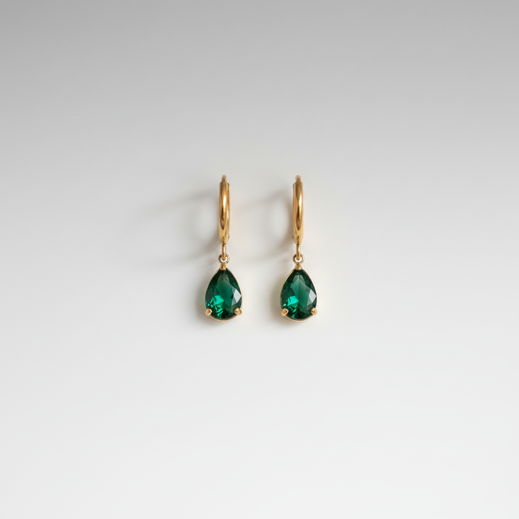 Emerald Drop Earrings