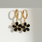 Midnight Shores Earrings - 12mm Huggie Hoops