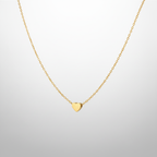 Mini Heart Necklace - Angled View
