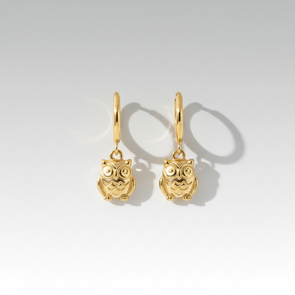 Owl Charm Earrings