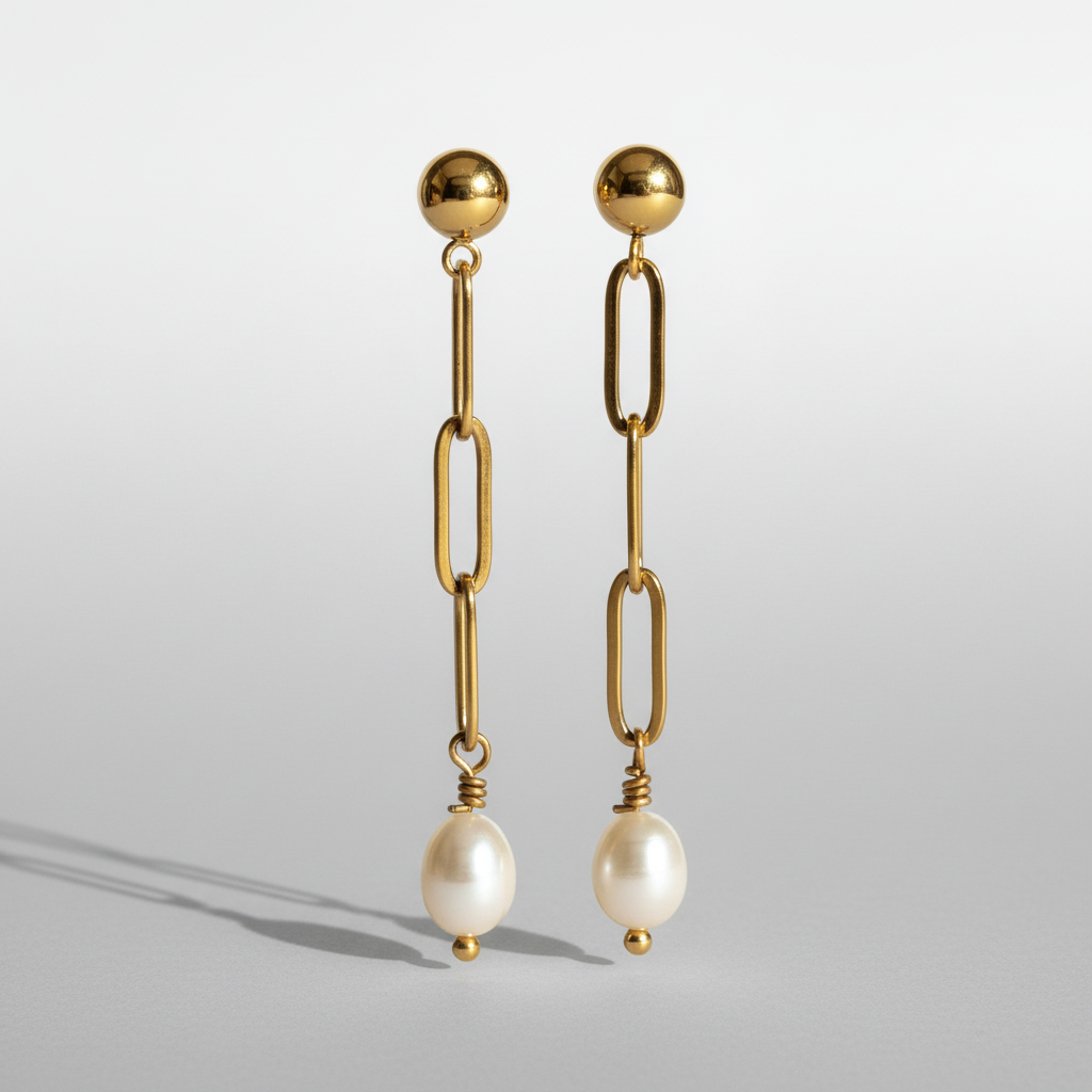Pearl Cascade Earrings - Main View