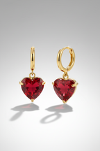 Red Heart Earrings